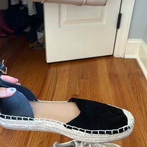 Black espadrilles